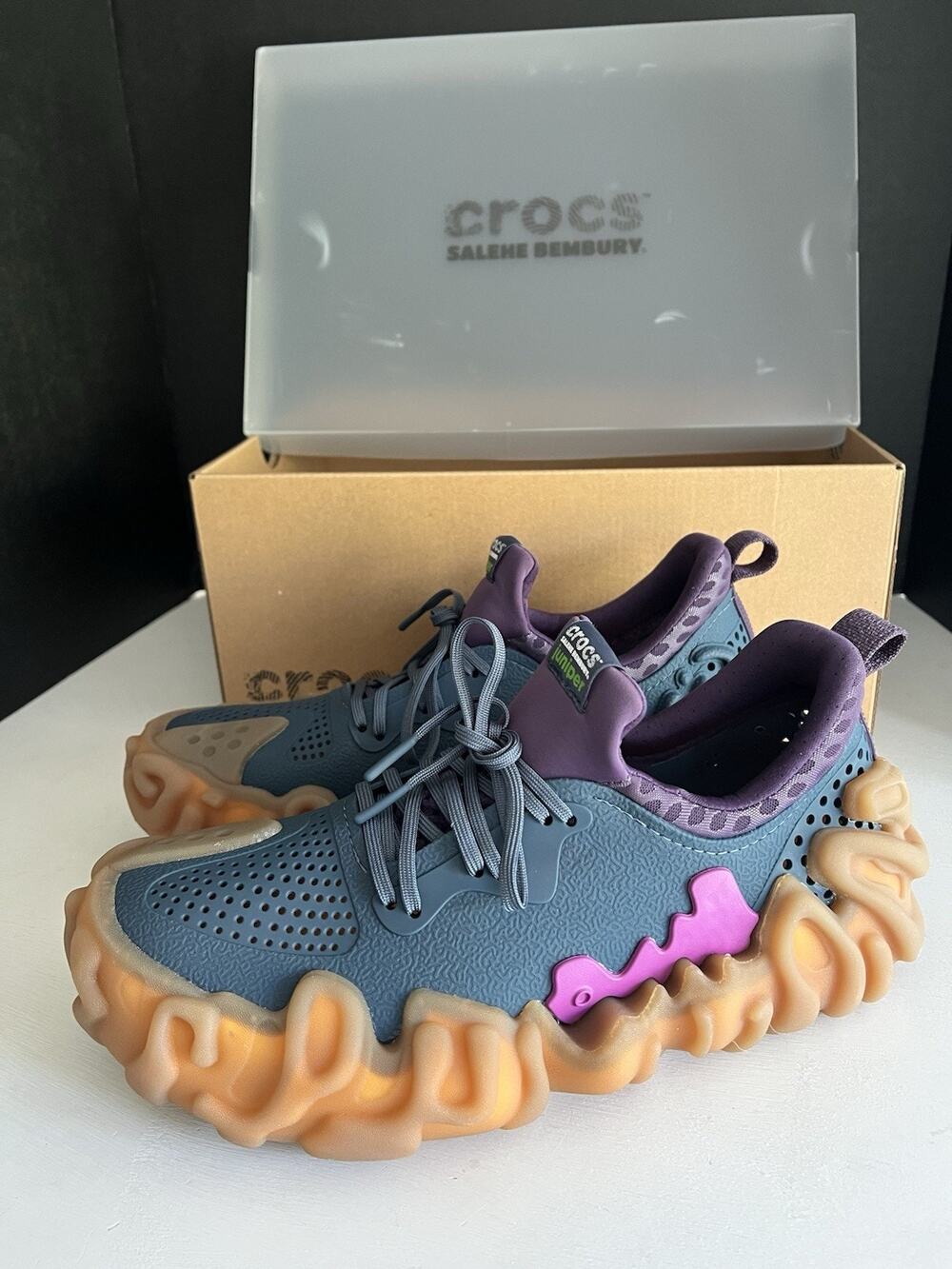 Crocs Salehe Bembury x Juniper Sneakers Men's Size 10 208694-4TG Women’s Sz 12